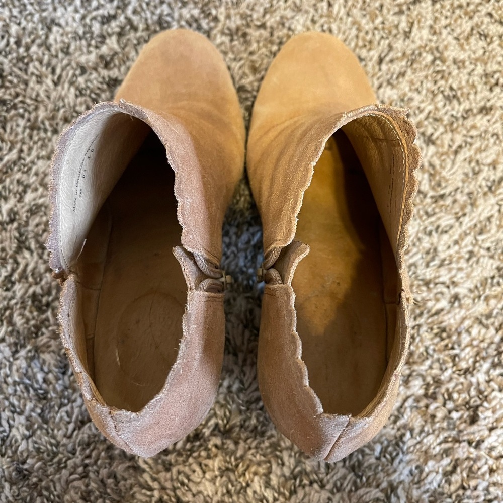 Jack Rogers Suede Heeled Ankle Boots - Picture 8 of 10